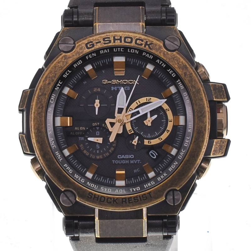 カシオ CASIO MTG-S1000BS-1AJR G-SHOCK MT-G バーゼルワールド 2014 スペシャルモデル ソーラー電波 メンズ 美品 箱・保証書付 G#131153