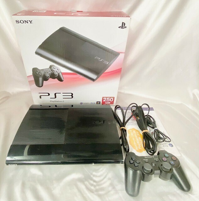 PS3 プレイステーション3 通電のみ確認 本体 コントローラー ケーブル 付属 Playstation3 SONY 清掃無 中古 現状品