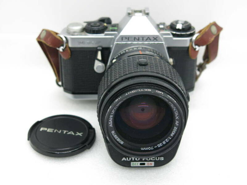 PENTAX ME-F　フイルムカメラ　 SMC PENTAX AF ZOOM 1:2.8 35-70mm 【ANO038】