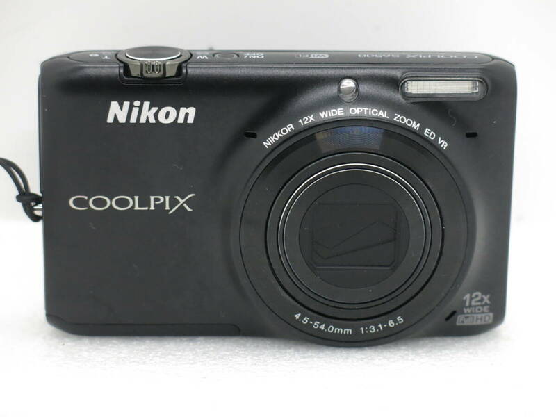 NiKon COOLPIX S6500 デジタルカメラ　NIKON WIDE OPTICAL ZOOM 4.5-54.0mm 1:3.1-6.5 【ANO056】