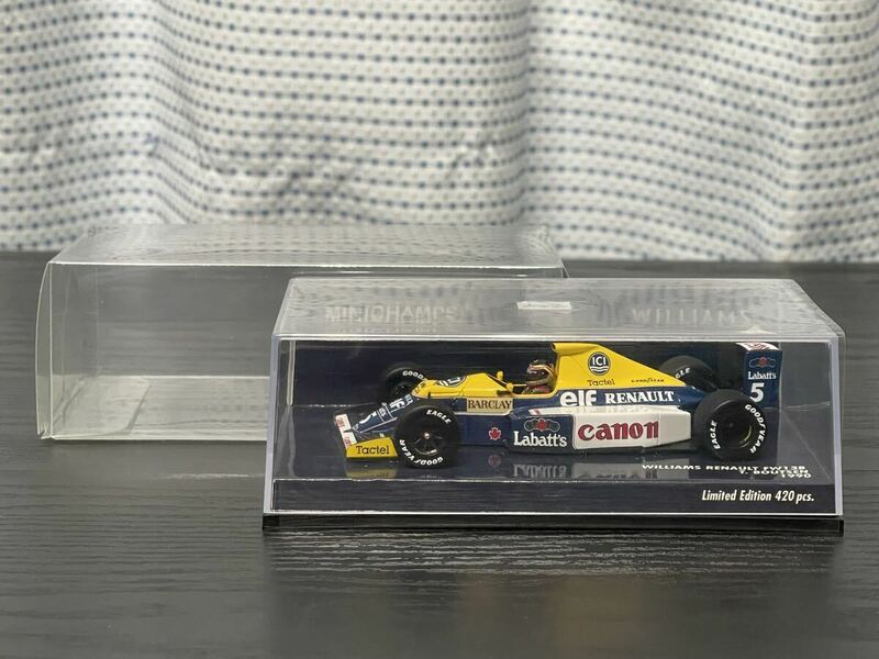 MINICHAMPS/ミニチャンプス/1/43/Williams Renault FW13B/#5/T. Boutsen/Limited Edition 420 pes./ 