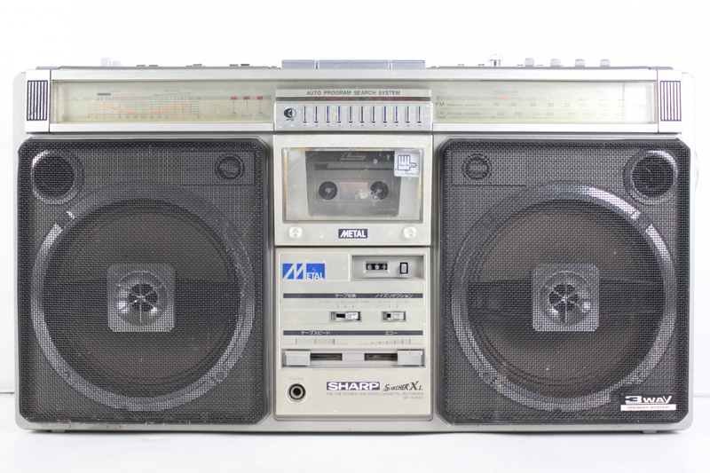 【ト福】SHARP シャープ ラジオ付ステレオテープレコーダー GF-508ST ラジカセ FM/AM カセットテープレコーダー オーディオ機器 LBZ01LLL82