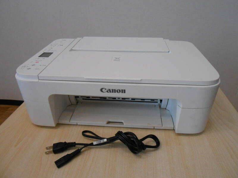 25460 Canon PIXUS TS3330 キャノン ピクサス プリンター 複合機 コピー 印刷 カラー ボディーホワイト 譲渡 中古品 通電確認済