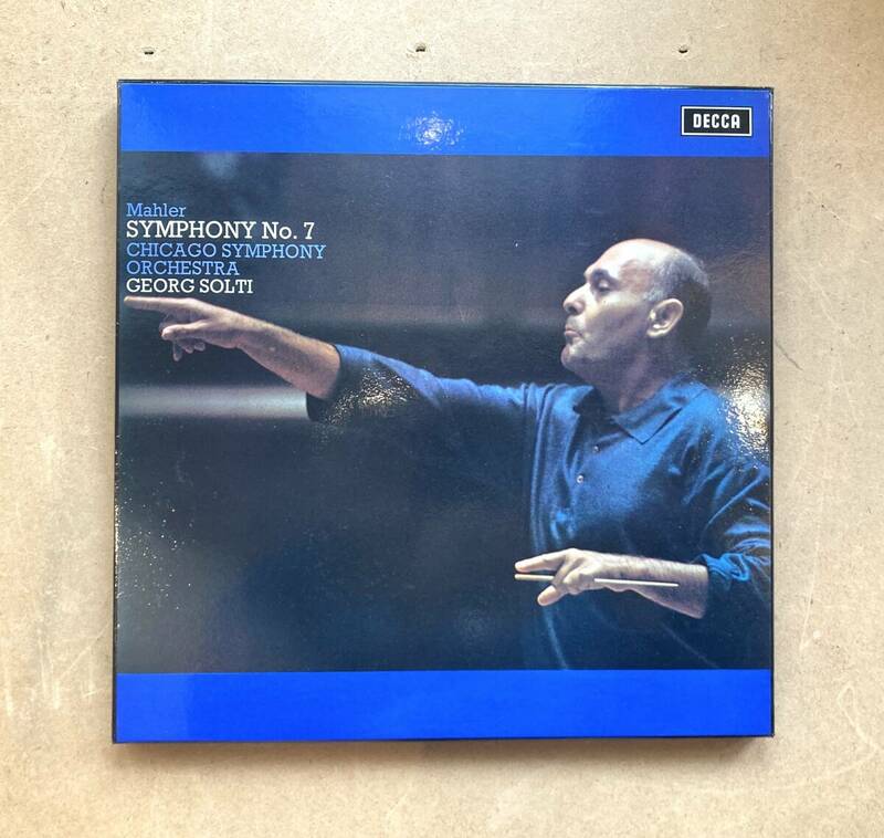 ■盤面美品/クラシック■Mahler, Chicago Symphony Orchestra, Georg Solti / Symphony No. 7 (Decca SET 518-9) 2LP 1971 UK EX