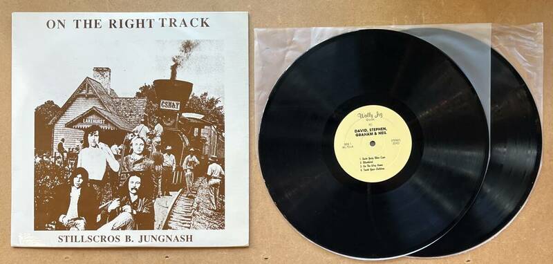 ■コレクターズアイテム!2LP/美盤■David, Stephen, Graham & Neil Young / On The Right Track: Stillscros B. Jungnash (WJ 70)