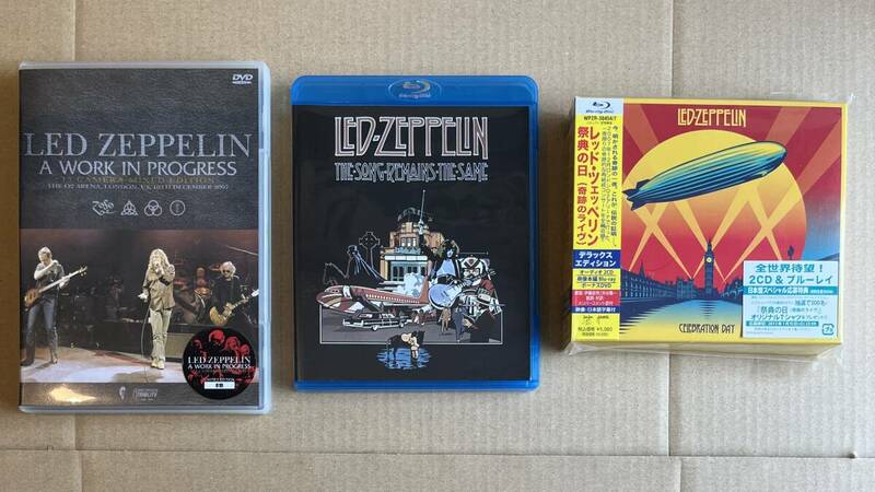 ■まとめて!■レッド・ツェッペリン Led Zeppelin CD + Blu-ray + DVD 合計3点セット! 帯付・シリアルナンバー付含む■美品