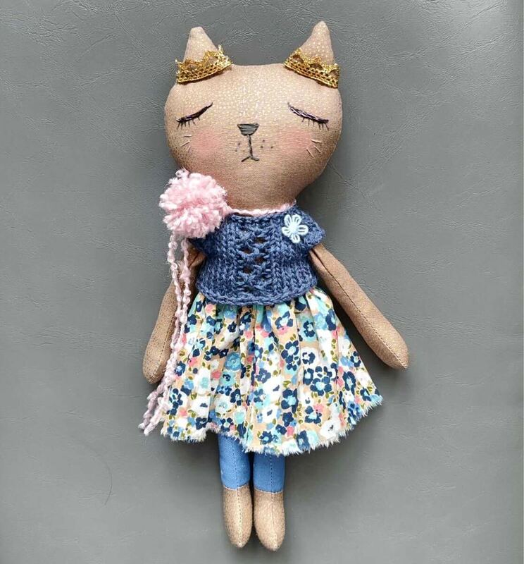 猫　猫の人形　猫の置物　ハンドメイドドール　手作り人形　誕プレ　プレゼント　インテリア　ねこグッズ　猫グッズ