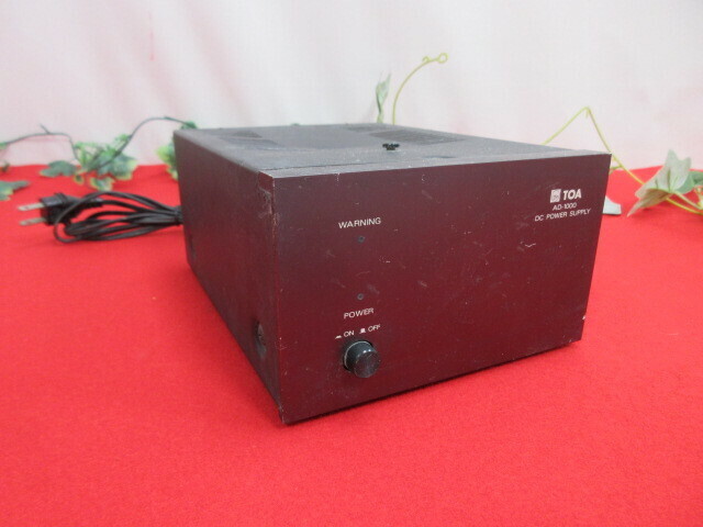 【OH3181/6】TOA ELECTRIC　DC POWER SUPPLY　パワーサプライ　AD-1000　20×15ｃｍ