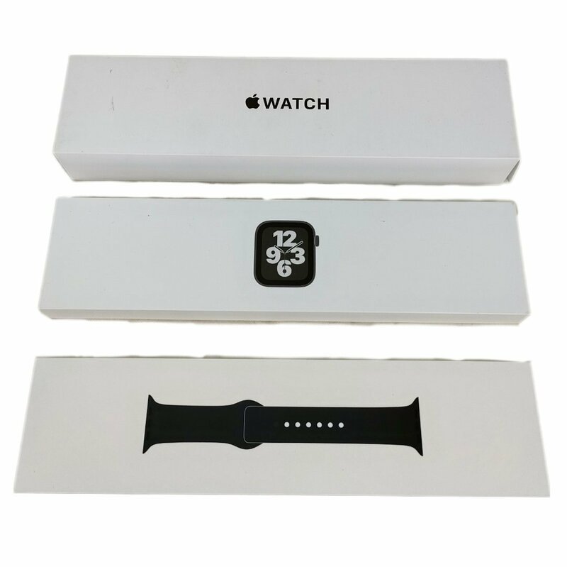 5　Apple watch SE　アップルウォッチ＆バンド　　ミッドナイトバンド　MKQ13J/A
