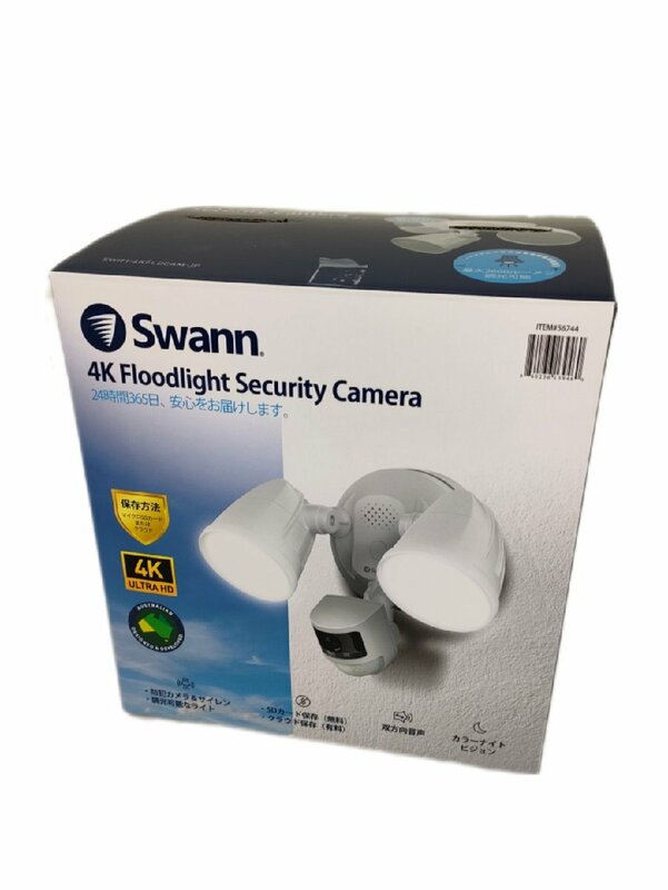 5 　Swann (スワン)　Wifiフロードライト４Ｋカメラ　カメラ付きセンサーライト　SWIFI-4KFLOCAM-JP 4K