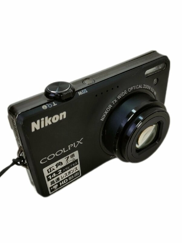 ５　Nikon ニコン COOLPIX S6000 コンパクトデジタルカメラ　ブラック　クールピクス 広角７台ズーム ジャンク品　