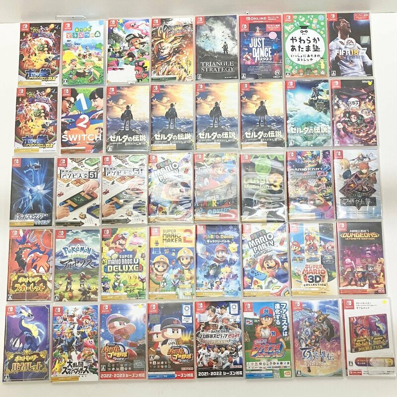 ◆【ジャンク】Nintendo switch ニンテンドー スイッチ 店舗販売用 ゲームソフト 空ケース ディスプレイ用 40個 現状品 (E1)N/S60524/2/2.2