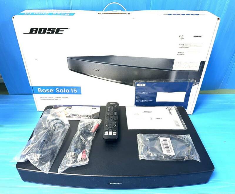 BOSE ボーズ Solo 15 TV sound system オーディオ機器 スピーカー 元箱有 通電確認済 現状品 Y259-5
