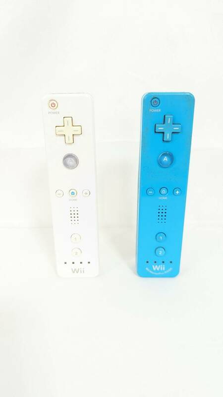 【H3535】 Wiiリモコン RVL-003 RVL-036 白 青 ホワイト ブルー 純正 中古品