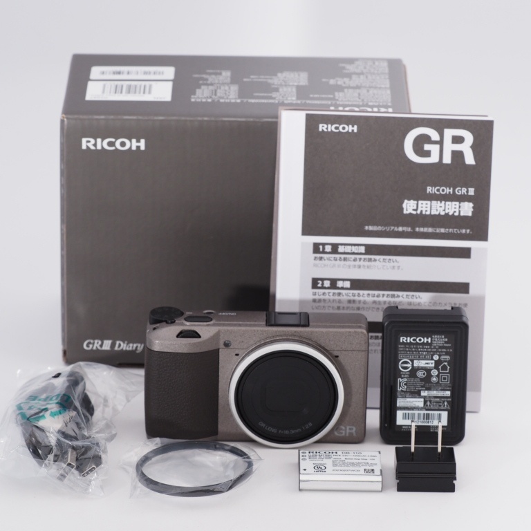 RICOH リコー デジタルカメラ GR III Diary Edition メタリックウォームグレー 焦点距離 28mm GRIII GR #9700