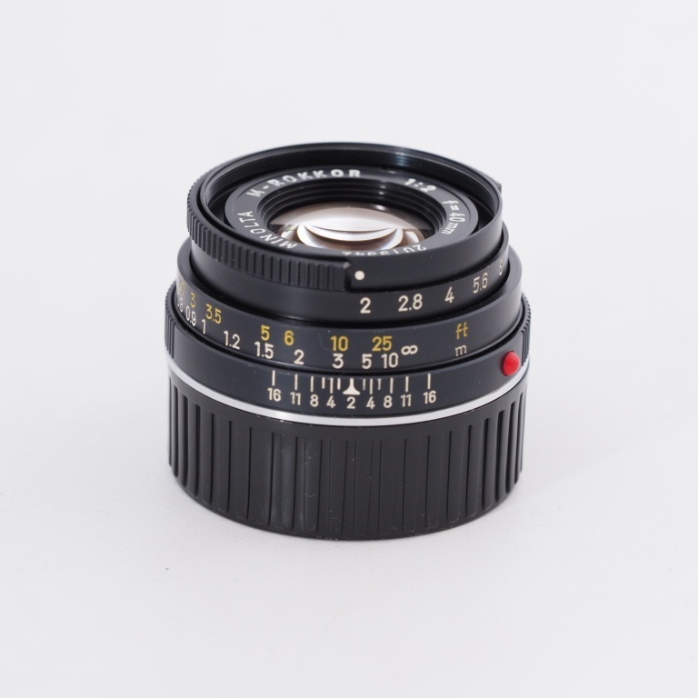 MINOLTA ミノルタ M-ROKKOR 40mm F2 単焦点レンズ Leica Mマウント #9732