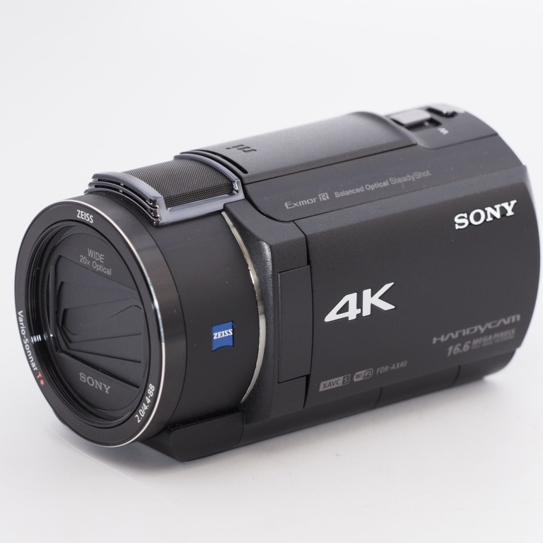【難あり品】SONY ソニー ビデオカメラ FDR-AX40 4K 64GB 光学20倍 ブラック Handycam FDR-AX40 BC #9906