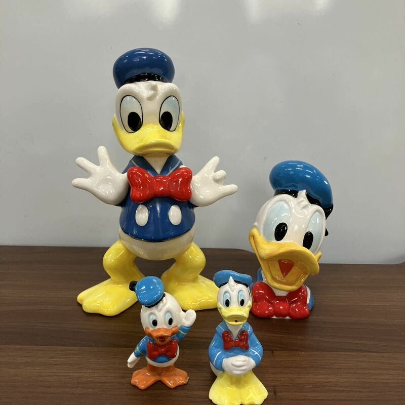 Disney ディズニー 陶器 貯金箱 当時物 ドナルド 昭和レトロ ビンテージ 置物 飾り物 コレクター 趣味 フィギュア ③