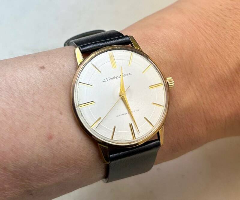 1962年 セイコー ライナー SEIKO Liner 23石 手巻き 金張り ビンテージ アンティーク