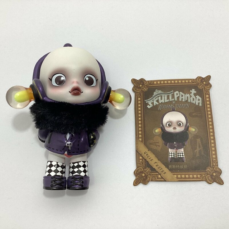 POP MART　SKULLPANDA × THE ADDAMS FAMILY シリーズ　UNCLE FESTER　全高約8.5cm　ポップマート　スカルパンダ　アダムスファミリー