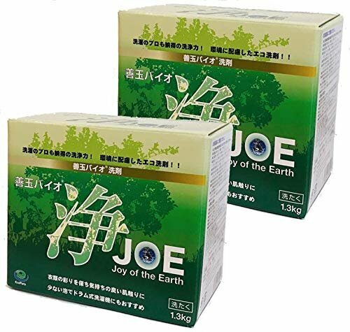 【お買い得品】 エコプラッツ 1．3ｋｇ JOE 粉末 善玉バイオ浄 無香料のエコ洗剤 2箱セット