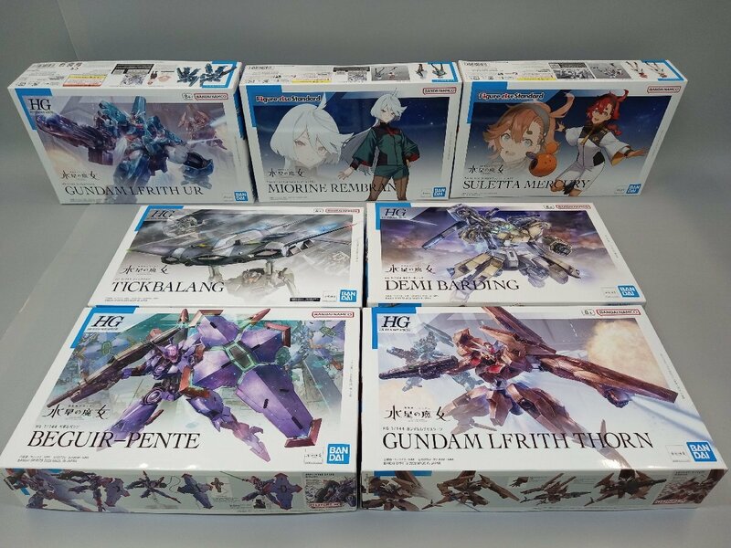 【キット未開封】 機動戦士ガンダム 水星の魔女 プラモデル 7点まとめ売り ルブリスウル/デミバーティング 他 ガンプラ [10-2] No.2369