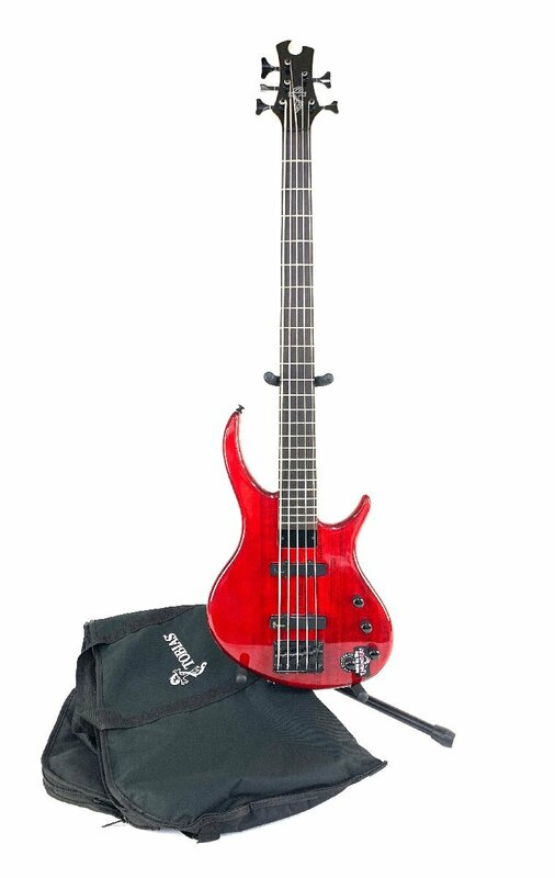 ★●【中古・未メンテナンス品】Epiphone Toby Deluxe V エピフォン トバイアス トビー 5弦 ソフトケース付き【出力確認済み】：