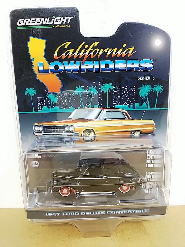 ■ GREENLIGHTグリーンライト California Lowriders 1/64 1947 FORD DELUXE CONVERTIBLE フォード デラックス コンバーチブル ミニカー