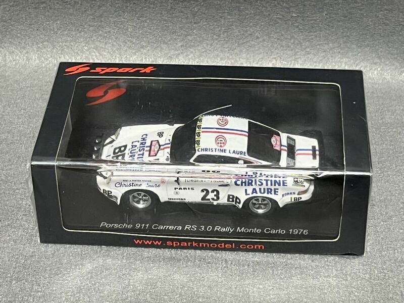 Spark 1/43 Porsche 911 Carrera RS 3.0 #23 G.Frequelin_J.Delaval Rally Monte Carlo 1976 S6633