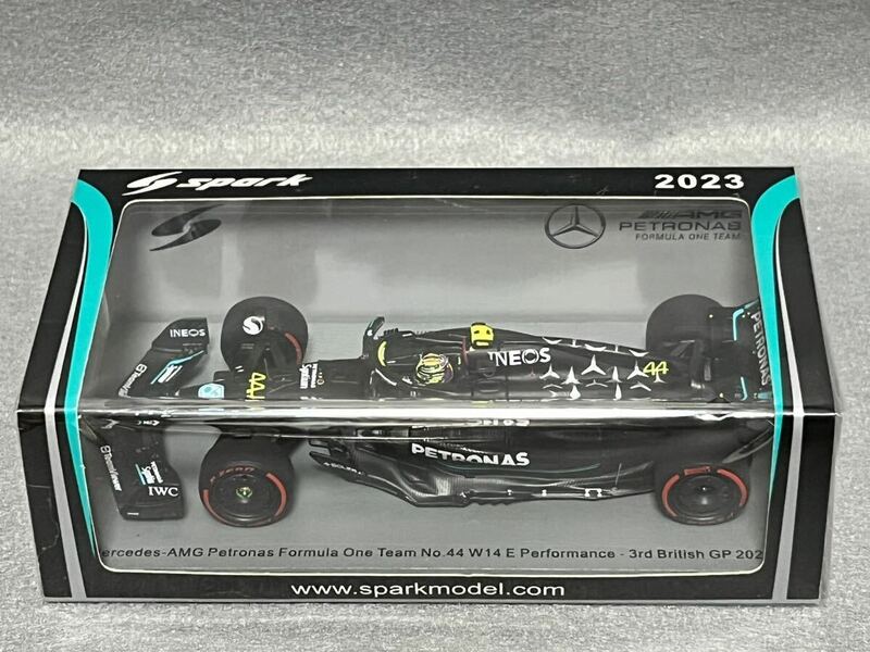 Spark 1/43 Mersedes-AMG W14 #44 L.Hamilton 3rd British GP 2023 S8590