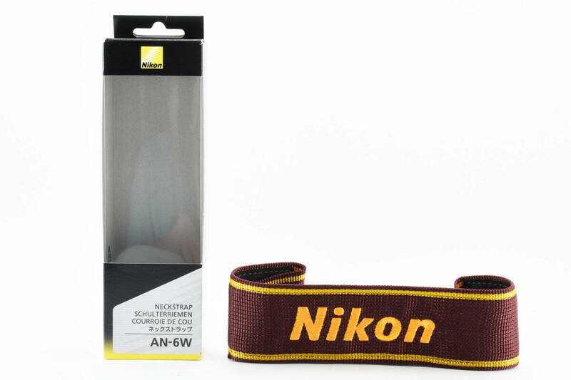 ★新品級★ニコン純正ストラップ　AN-6W　未使用新品　幅50mm　刺繍　Nikon カメラ ストラップ