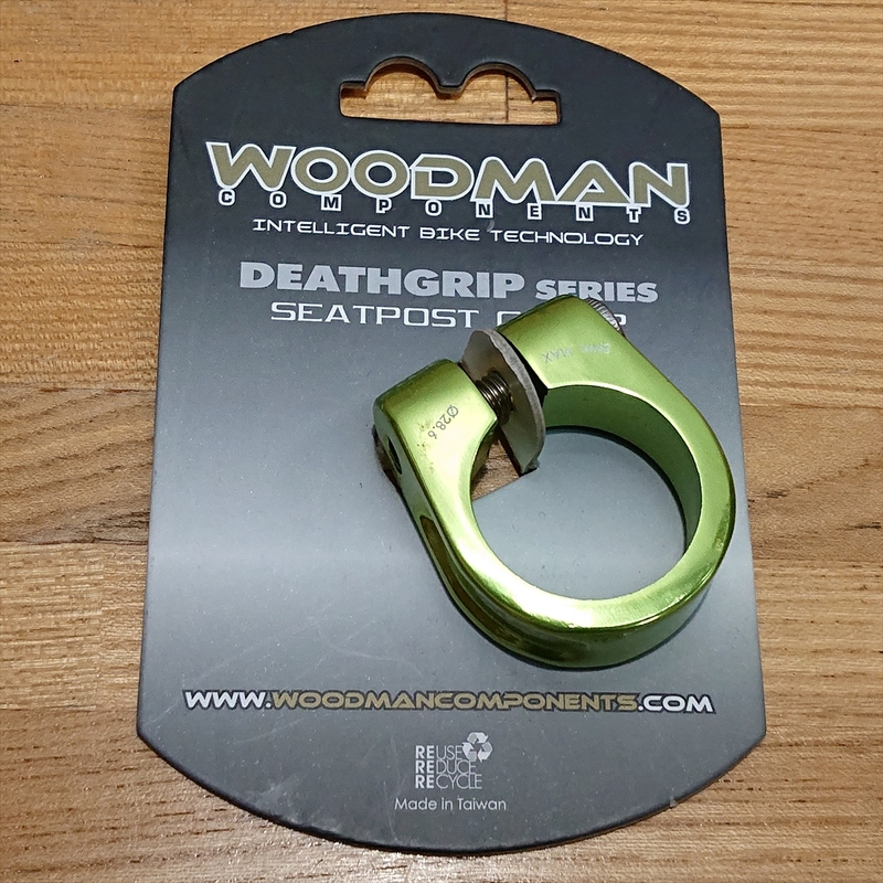 びっくり！WOODMAN Deathgrip ウッドマン ボルトロック♪アップルグリーン 径28.6㎜