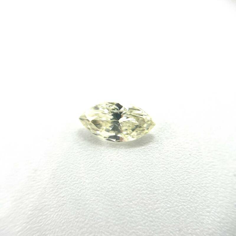 ダイヤモンド ルース マーキスカット 0.629ct ソーティング付き 7.84×4.14×2.95mm SI2 LIGHT YELLOW イエロー 裸石 外し石 大粒 宝石