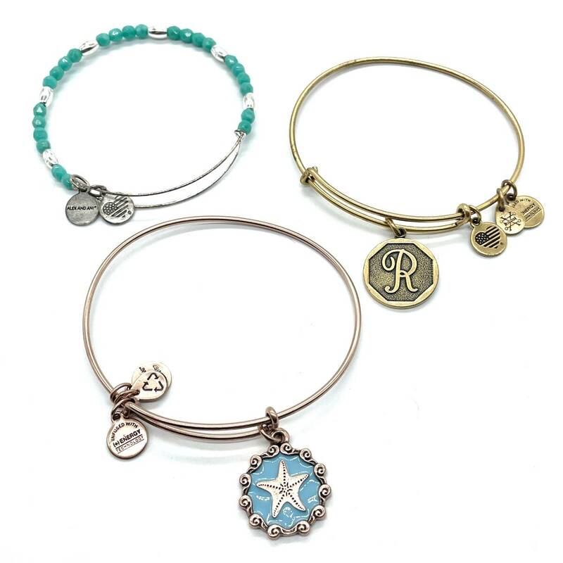 ALEX AND ANI 約28.5g アクセサリー まとめセット バングル ブレスレット ゴールド シルバーカラー チャーム コスチュームジュエリー