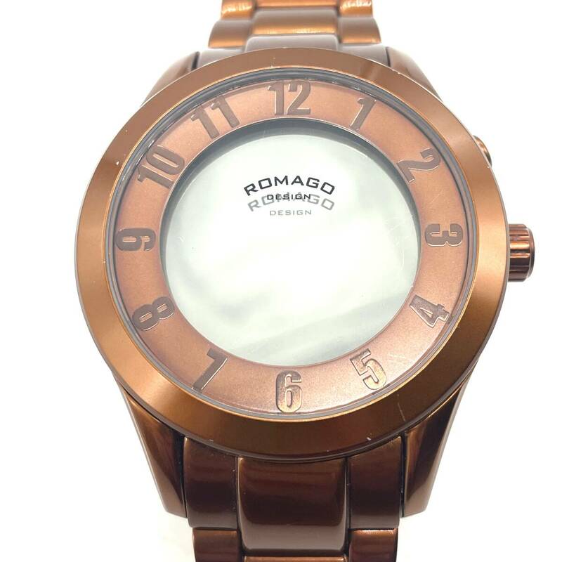 ROMAGO DESIGN ロマゴ デザイン Superleggera RM028-0287-4 series スーパーレジェーラシリーズ ミラーウォッチ RM028 クォーツ 腕時計 