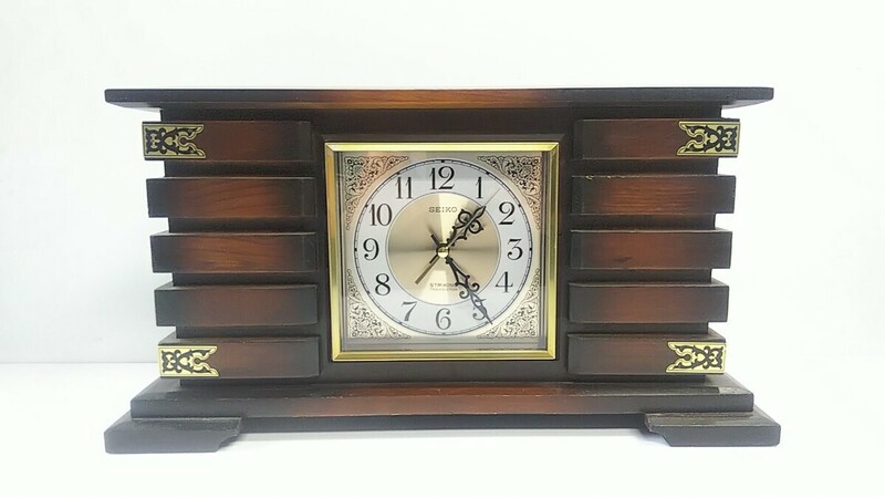 時打ち SEIKO 置時計 STRIKING TRANSISTOR セイコー 置き時計 昭和 レトロ ポップ ボンボン時計 鳩時計 ガレージ インテリア 時報 70年代