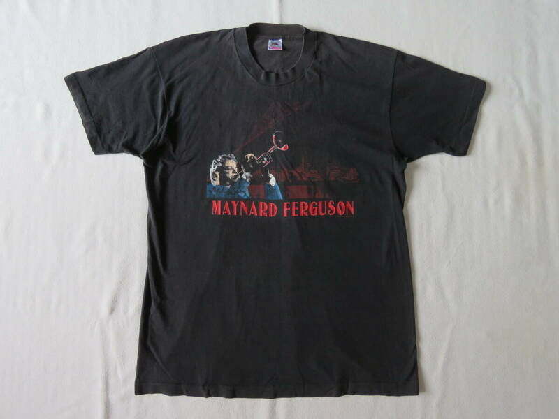 MAYNARD FERGUSON　メイナード ファーガソン　ツアー Tシャツ　ブラック　黒　半袖　ジャズ　ブルース　バンド　jazz　USA製　90s　XL