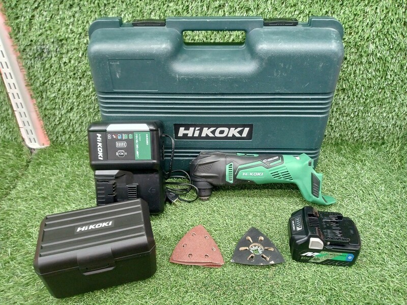 中古 HiKOKI ハイコーキ 18V コードレス マルチツール バッテリー + 充電器 CV18DBLLXPK