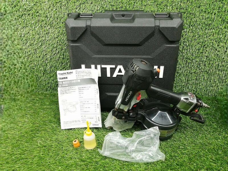 中古 HITACHI 日立工機 50mm 高圧 ロール釘打機 NV50HR