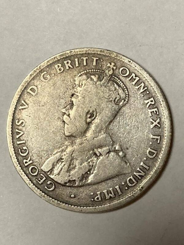 オーストラリア　1925年　銀貨　two shilling