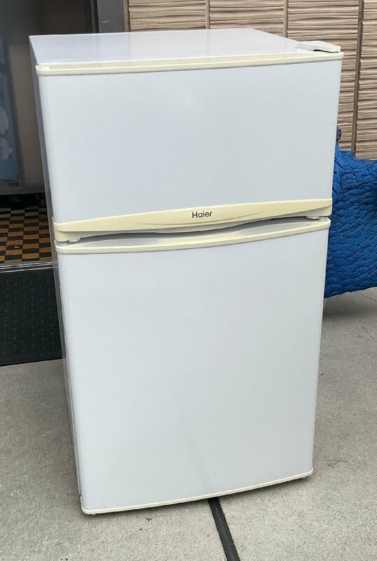 【RKGRE-269】特価！ハイアール/86L 2ドア冷凍冷蔵庫/JR-9BDK/中古品/2020年製/当社より近隣無料配達！