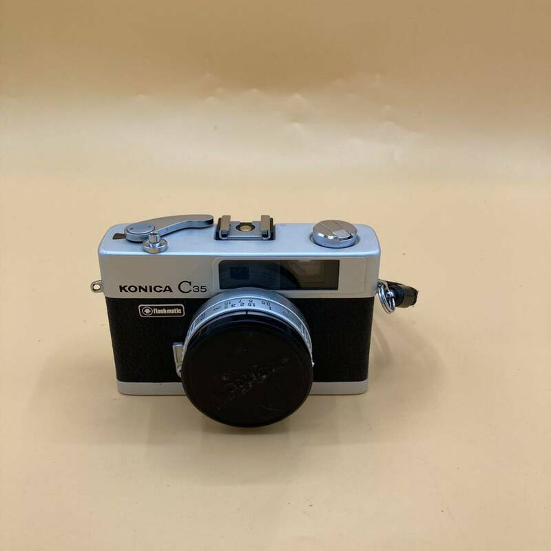 【3061】KONICA C35 コンパクトフィルムカメラ HEXANON 38mm F2.8 レンズ シャッター音確認済