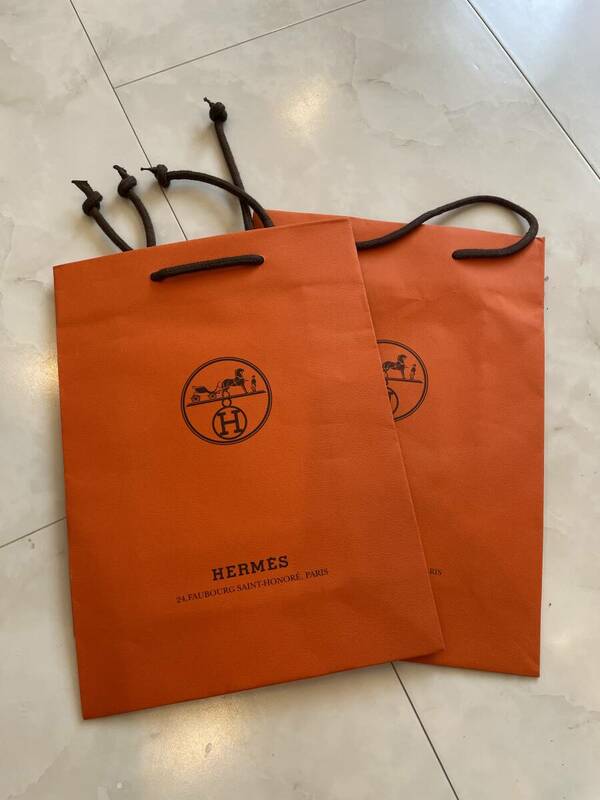 HERMES 紙袋　エルメスショッパー　2枚セット