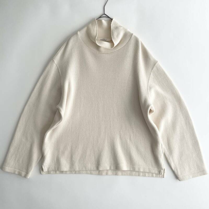 【美品】nest Robe -CONFECT- size/3 (iz) 日本製 ネストローブコンフェクト コットン ニット セーター ハイネック JAPAN KNIT SWEATER