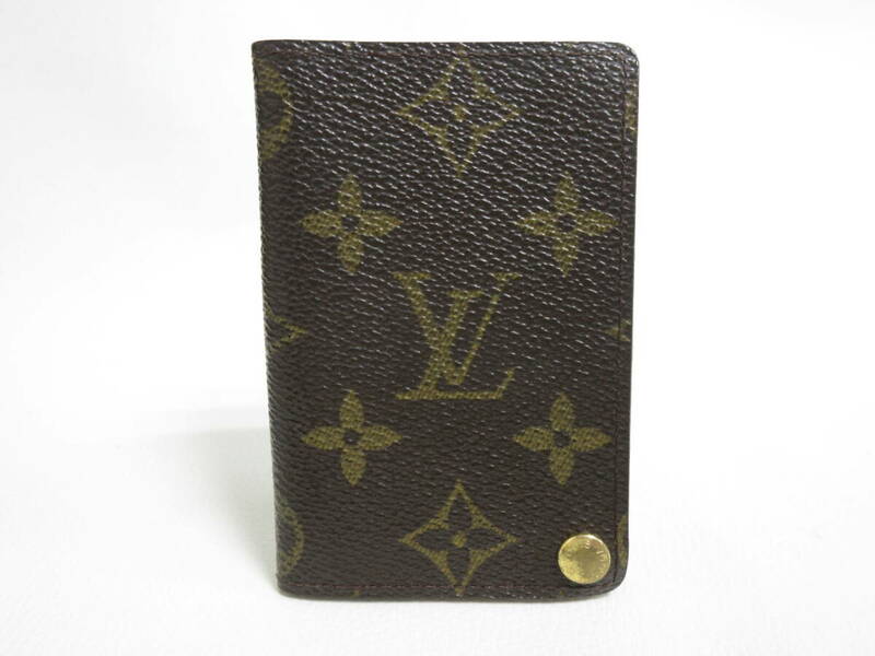 12532◆【SALE】LOUIS VUITTON ルイヴィトン モノグラム M60937 ポルトカルトクレディプレッシオン カードケース MADE IN FRANCE 中古 USED
