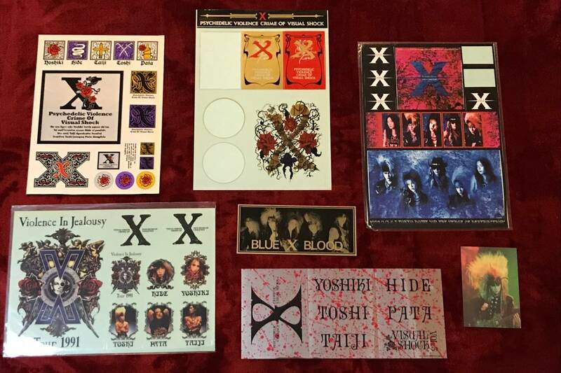 X JAPAN // YOSHIKI HIDE TOSHI PATA TAIJI 当時物 エックス X コレクション