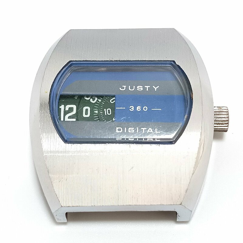 JUSTY DIGITAL ジャスティ　手巻き　時計　モデル名 DIGITAL360 メンズ　クォーツ　不動品　ジャンク品　MB fe ABC3
