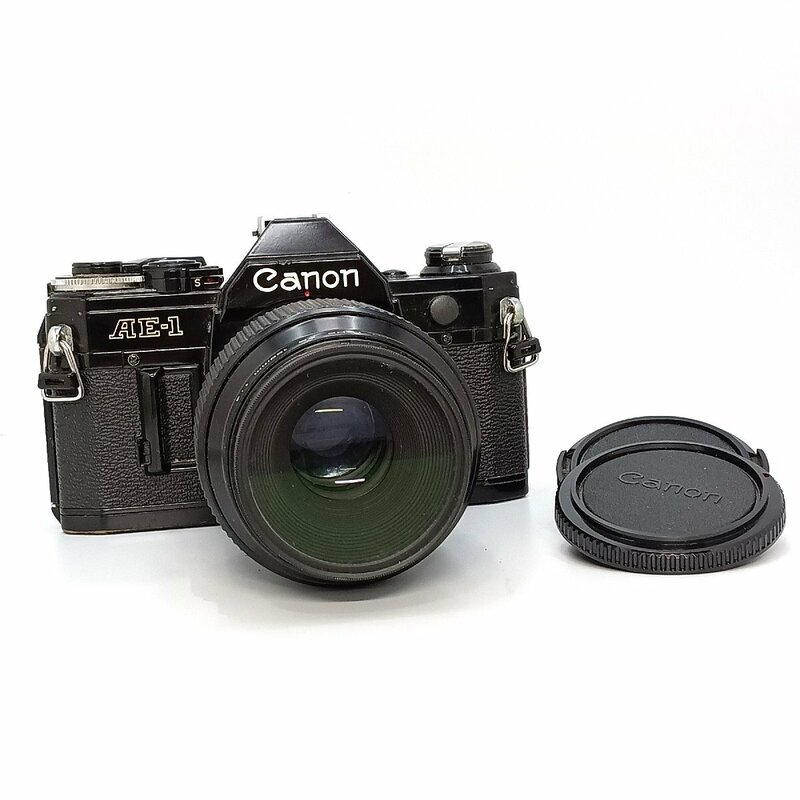 Canon キャノン AE-1 MACRO LENS FD 100mm 1:4　一眼レフ フィルムカメラ ブラックボディ　MB fe ABD2