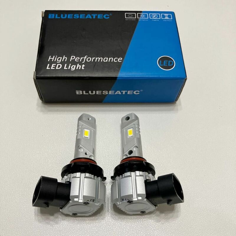 BLUESEATEC HB4 LED フォグランプ 2色切り替え 9006 6000Kホワイト 3000Kイエロー 13000LM 60W 12V/24V 車検対応 キャンセラー内蔵 2個入