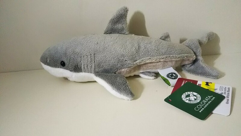 1852送料100円 COLORATA ホオジロザメ S ぬいぐるみ カロラータ SHARKS OF THE WORLD さめ 鮫 サメ シャークス オブ ザ ワールド